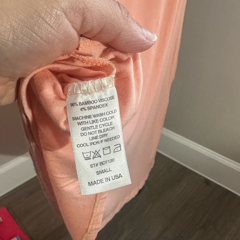 mittoshop Sleeveless Peach Tank Dress Bamboo Swing Dress Kentucky Derby Dress - Picture 9 of 15